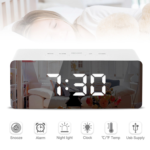 Modern LED Mirror Alarm Clock | Loud Alarm, Snooze, Modern Design - Image 5