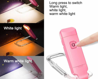LED USB Rechargeable Clip-On Book Reading Light | Adjustable Brightness, Eye Protection Portable Lamp for Bedside & Night Reading 7