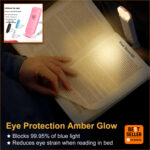 LED Book Reading Light | Eye-Care, Rechargeable, Night Reading Lamp - Image 3