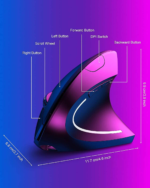 Vertical Wireless Mouse | Ergonomic Design with Adjustable DPI - Image 4