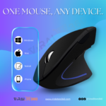 Vertical Wireless Mouse | Ergonomic Design with Adjustable DPI - Image 2